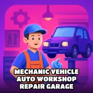Mechanic Vehicle Auto Workshop Repair Garage - Mech Wars game